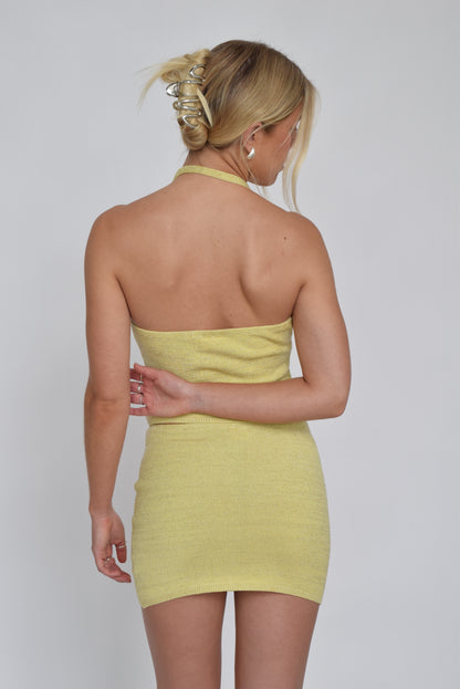 Alba Mini Skirt Yellow